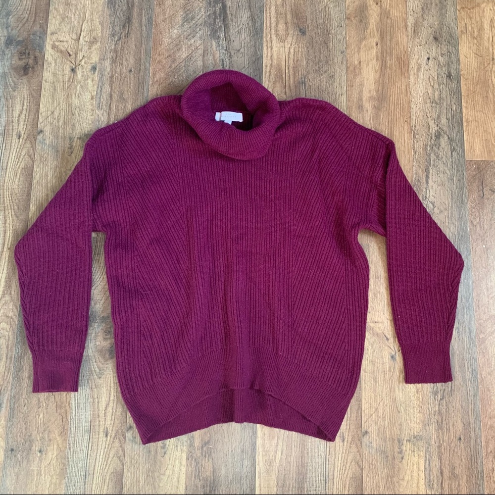 Chunky knit turtleneck sweater large
